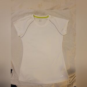 White Womans Athletic Shirt